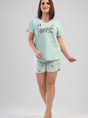 Woman Big Size Lifestyle Short Set Woman Big Size Lifestyle Short Set