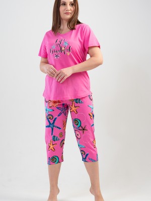 Woman XXL Starfish Capri Set Woman XXL Starfish Capri Set