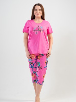 Woman XXL Starfish Capri Set Woman XXL Starfish Capri Set