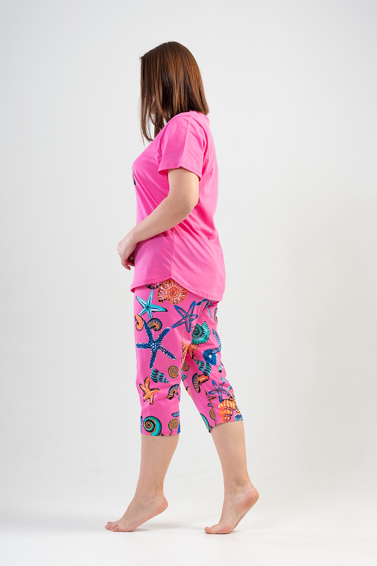 Woman XXL Starfish Capri Set Woman XXL Starfish Capri Set