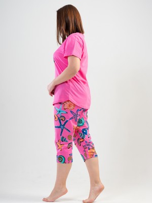 Woman XXL Starfish Capri Set Woman XXL Starfish Capri Set
