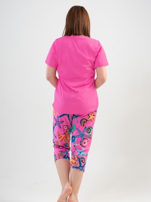 Woman XXL Starfish Capri Set Woman XXL Starfish Capri Set