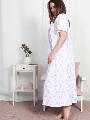 Woman Supreme Big Size Grandma Basic Nightgown