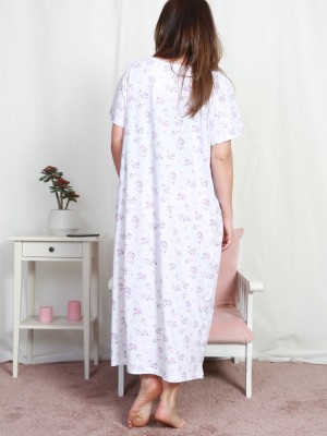 Woman Supreme Big Size Grandma Basic Nightgown