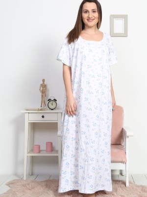 Woman Supreme Big Size Grandma Basic Nightgown