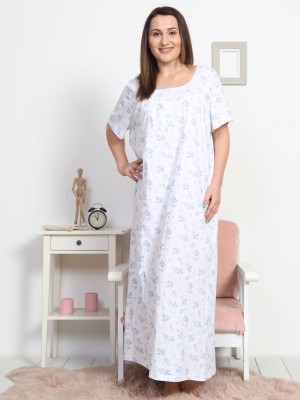 Woman Supreme Big Size Grandma Basic Nightgown