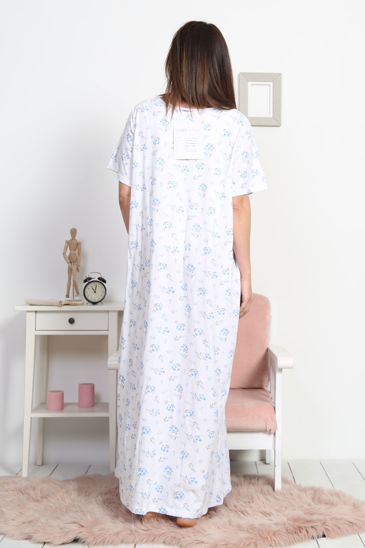 Woman Supreme Big Size Grandma Basic Nightgown