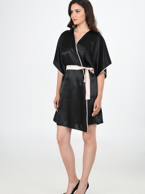 Woman Satin Luxury Dressing Gown Woman Satin Luxury Dressing Gown