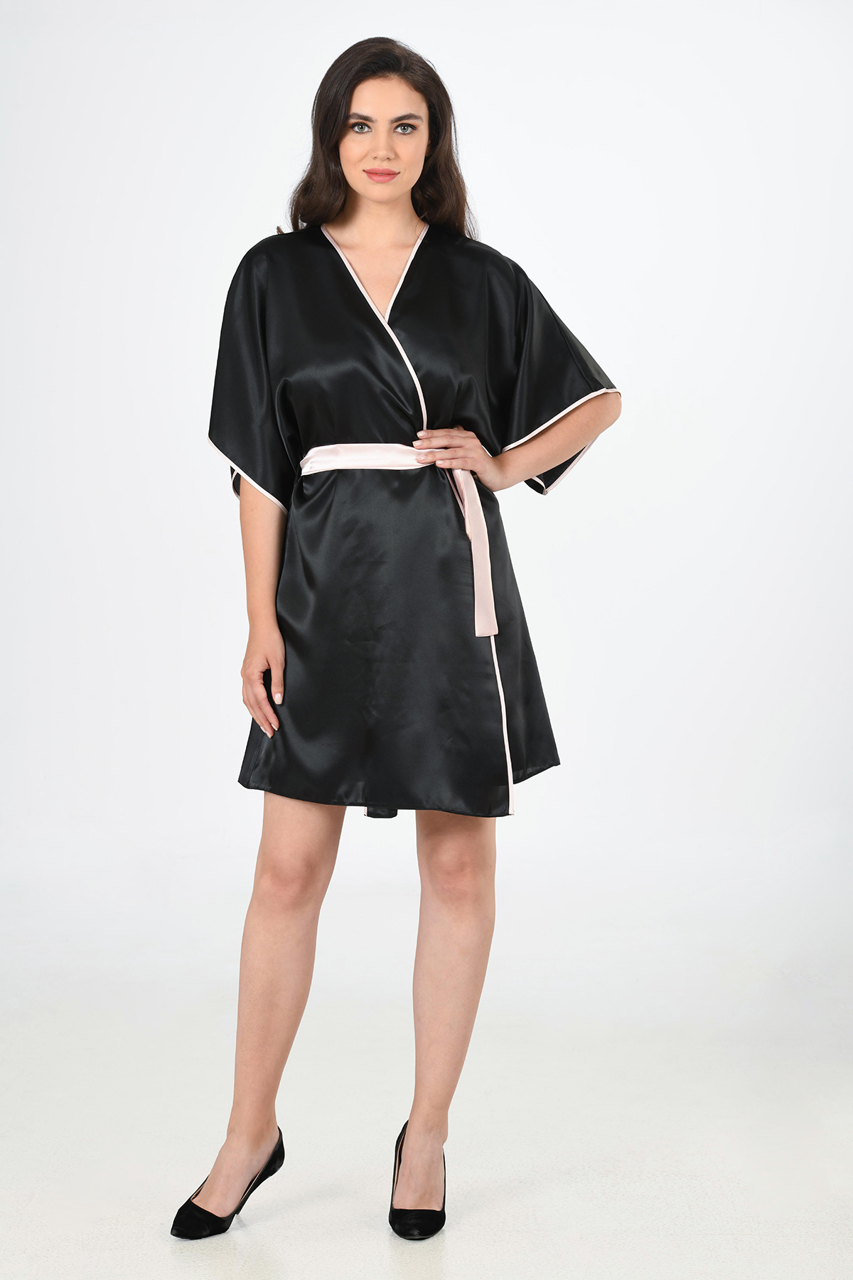 Woman Satin Luxury Dressing Gown Woman Satin Luxury Dressing Gown