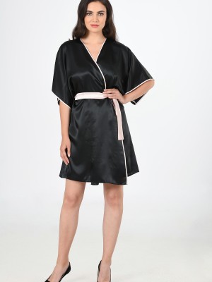 Woman Satin Luxury Dressing Gown Woman Satin Luxury Dressing Gown