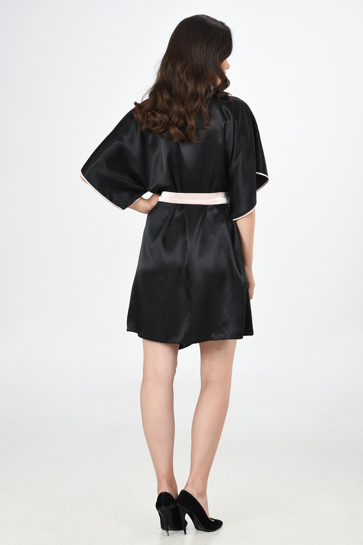 Woman Satin Luxury Dressing Gown Woman Satin Luxury Dressing Gown