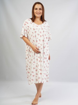 Woman Grandma Herba Short Sleeve Nightgown Woman Grandma Herba Short Sleeve Nightgown