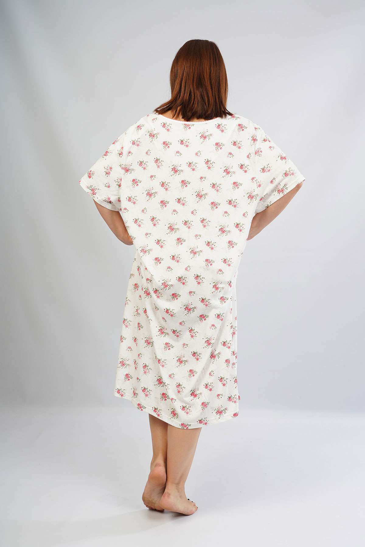 Woman Grandma Herba Short Sleeve Nightgown Woman Grandma Herba Short Sleeve Nightgown