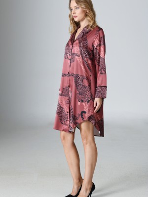 Woman Satin Exclusive Camellia Shirt Woman Satin Exclusive Camellia Shirt