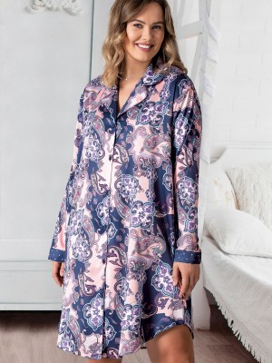 Woman Satin Exclusive Big Size Ethnic Shirt Woman Satin Exclusive Big Size Ethnic Shirt