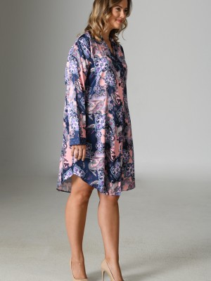Woman Satin Exclusive Big Size Ethnic Shirt Woman Satin Exclusive Big Size Ethnic Shirt