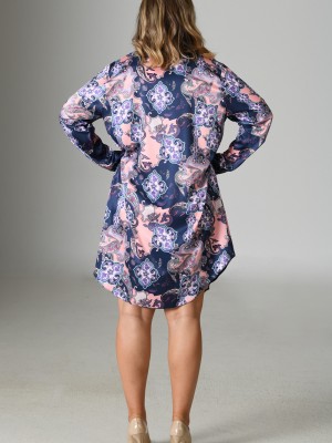 Woman Satin Exclusive Big Size Ethnic Shirt Woman Satin Exclusive Big Size Ethnic Shirt