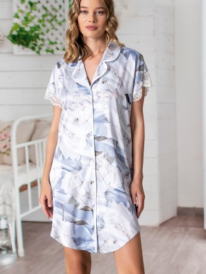 Woman Satin Exclusive Lily Shirt Woman Satin Exclusive Lily Shirt