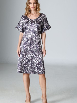 Woman Satin Exclusive Cosmos Dress Woman Satin Exclusive Cosmos Dress