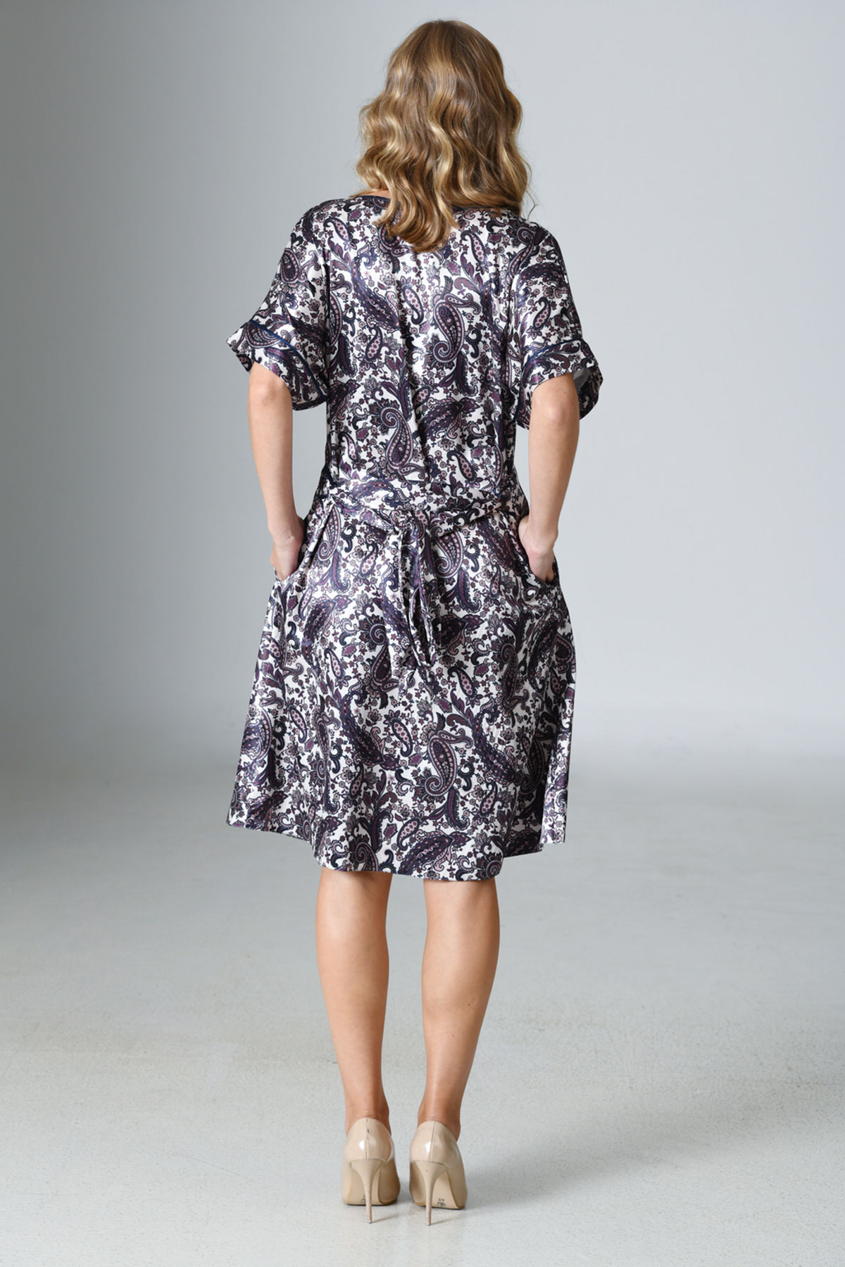 Woman Satin Exclusive Cosmos Dress Woman Satin Exclusive Cosmos Dress
