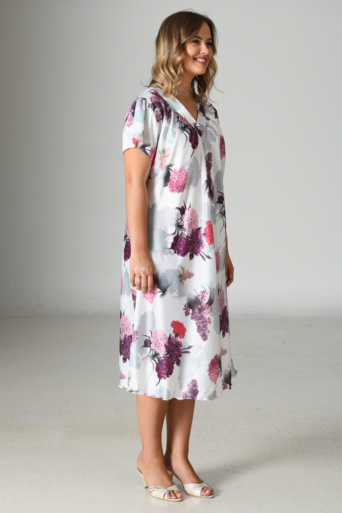 Woman Satin Big Size Dalya Tunic Woman Satin Big Size Dalya Tunic