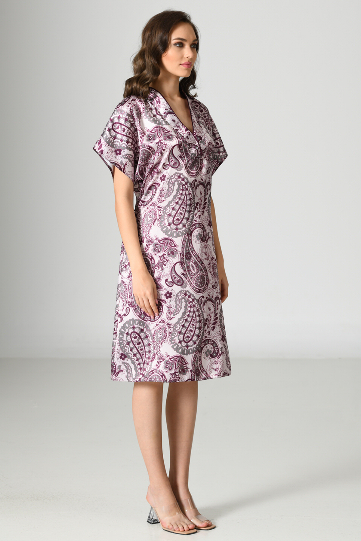 Woman Satin Aster Tunic Woman Satin Aster Tunic