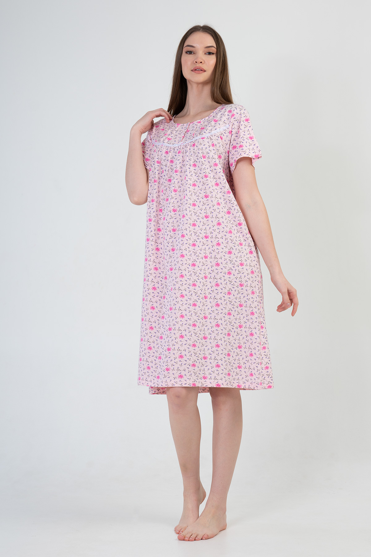 Woman Cotton Bena Nightgown Woman Cotton Bena Nightgown