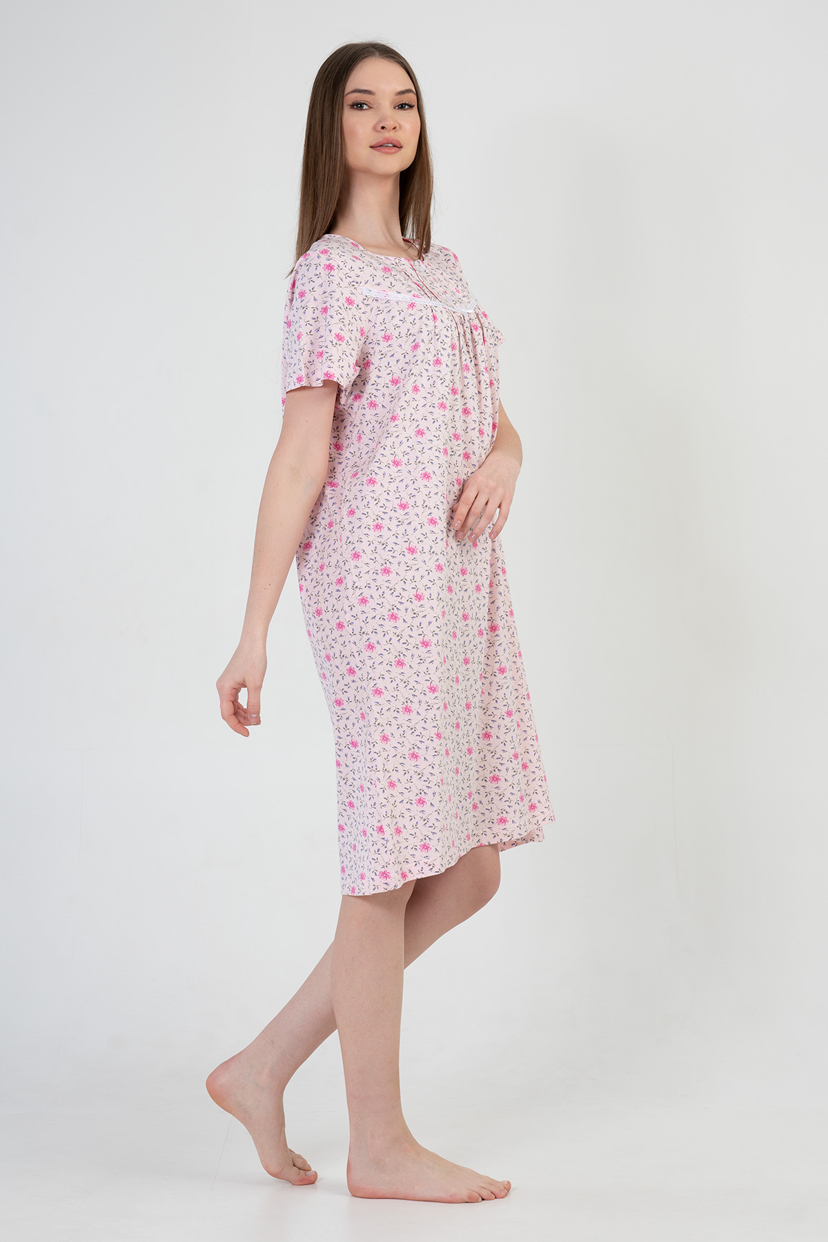 Woman Cotton Bena Nightgown Woman Cotton Bena Nightgown