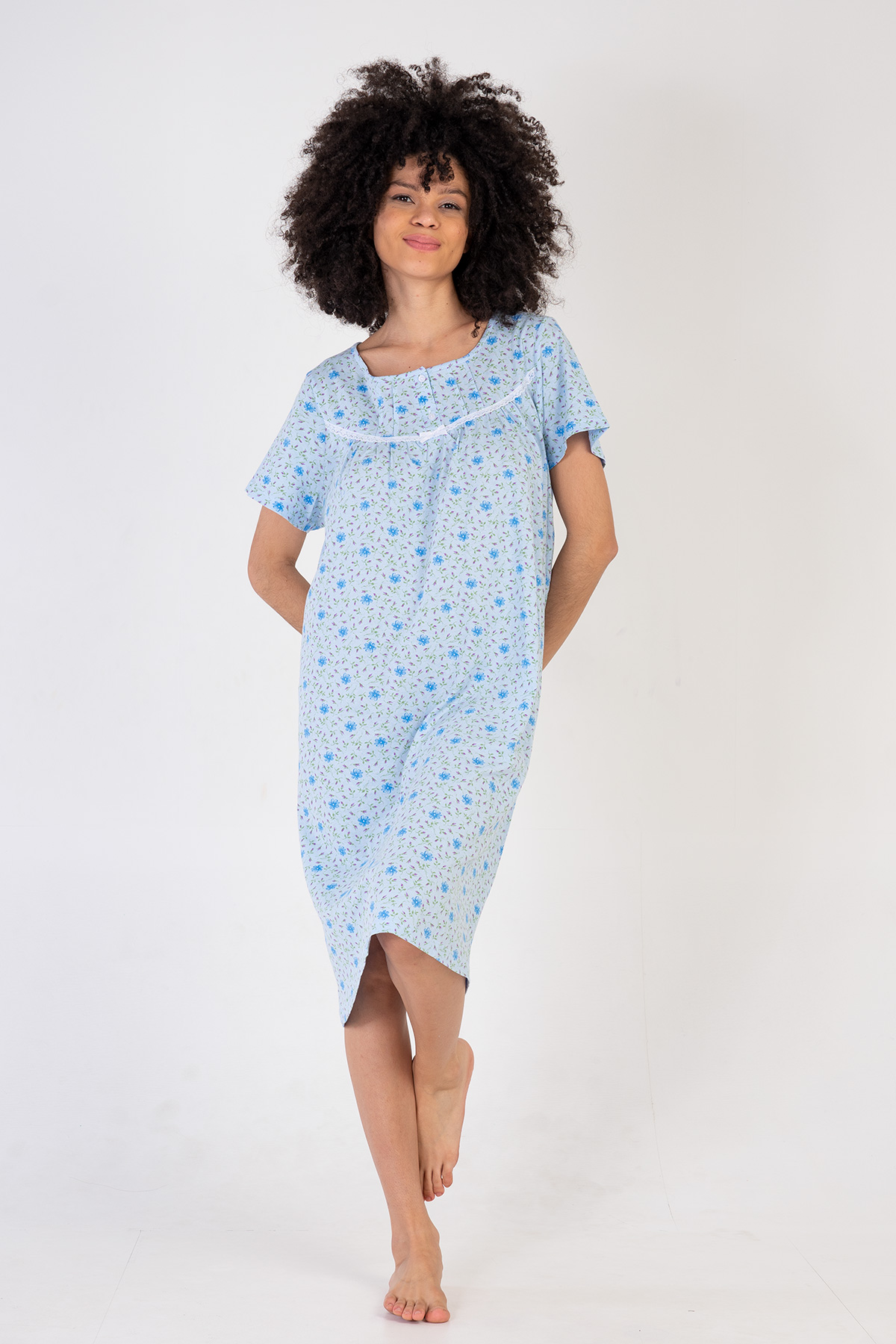 Woman Cotton Bena Nightgown Woman Cotton Bena Nightgown