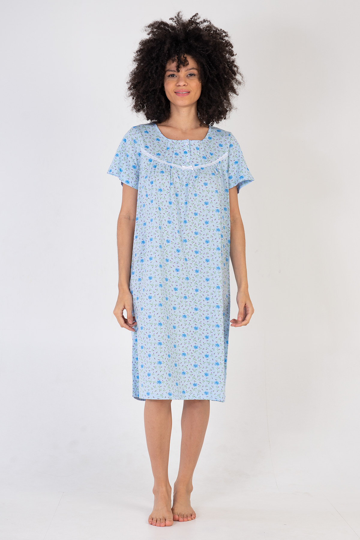 Woman Cotton Bena Nightgown Woman Cotton Bena Nightgown