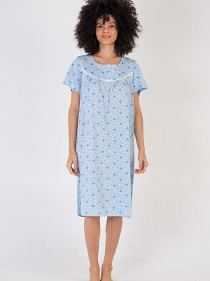 Woman Cotton Bena Nightgown Woman Cotton Bena Nightgown