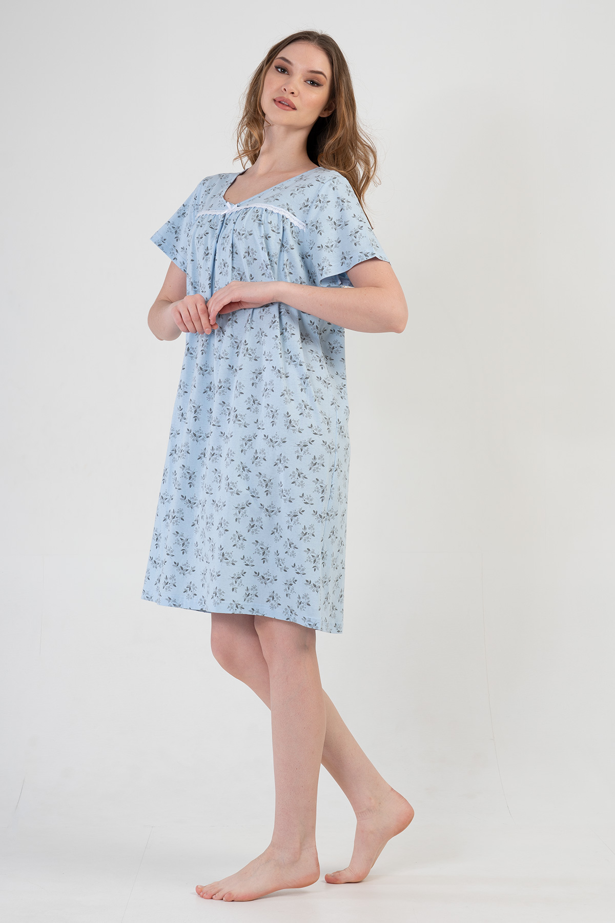 Woman Cotton Ase Nightgown Woman Cotton Ase Nightgown