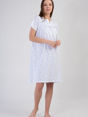 Woman Cotton Seda Nightgown Woman Cotton Seda Nightgown