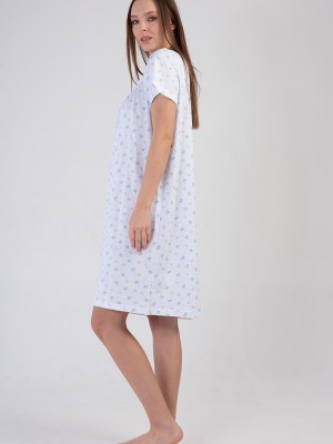 Woman Cotton Seda Nightgown Woman Cotton Seda Nightgown
