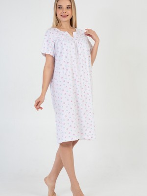 Woman Cotton Seda Nightgown Woman Cotton Seda Nightgown