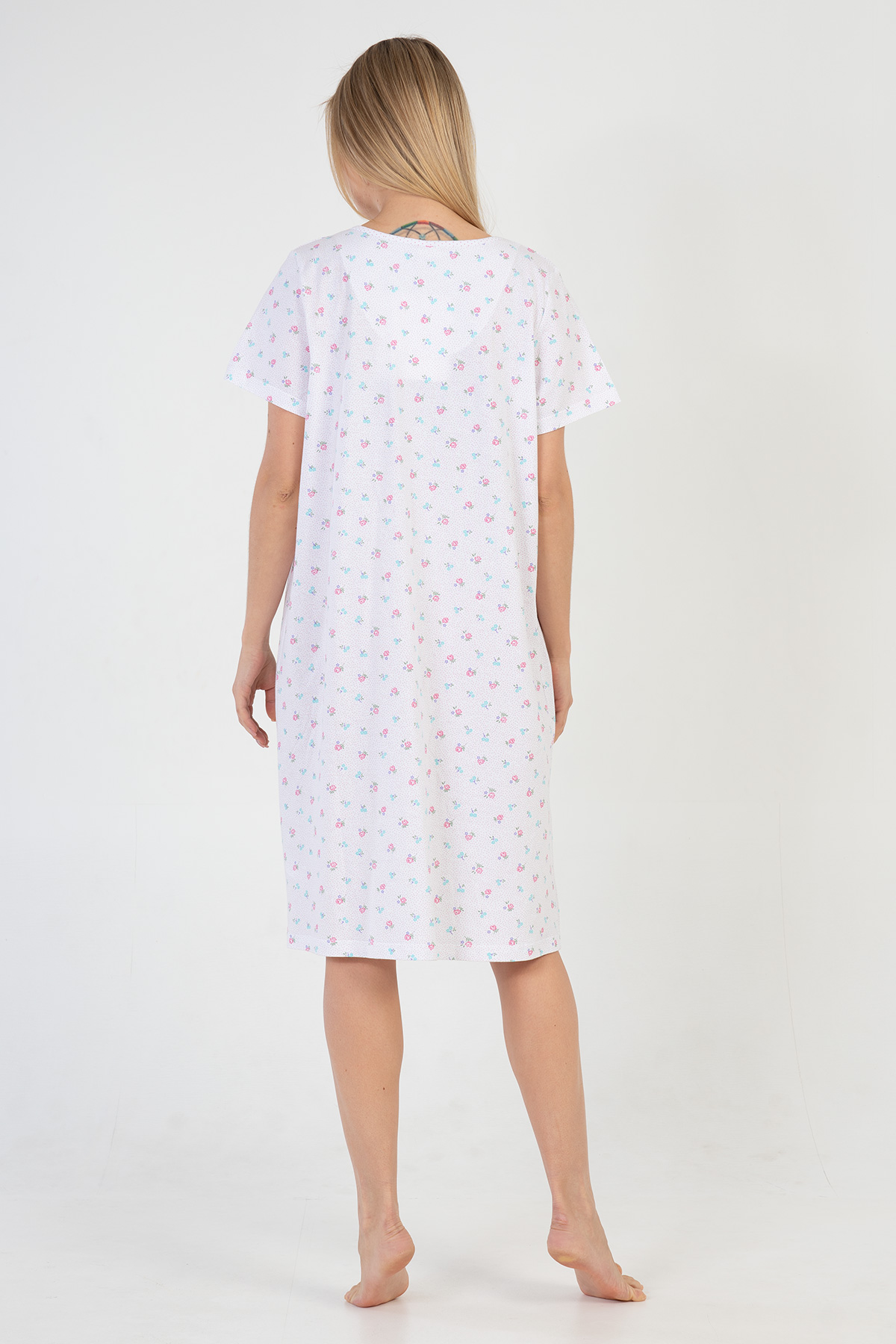 Woman Cotton Seda Nightgown Woman Cotton Seda Nightgown