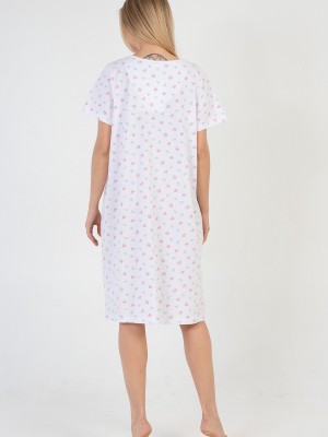 Woman Cotton Seda Nightgown Woman Cotton Seda Nightgown