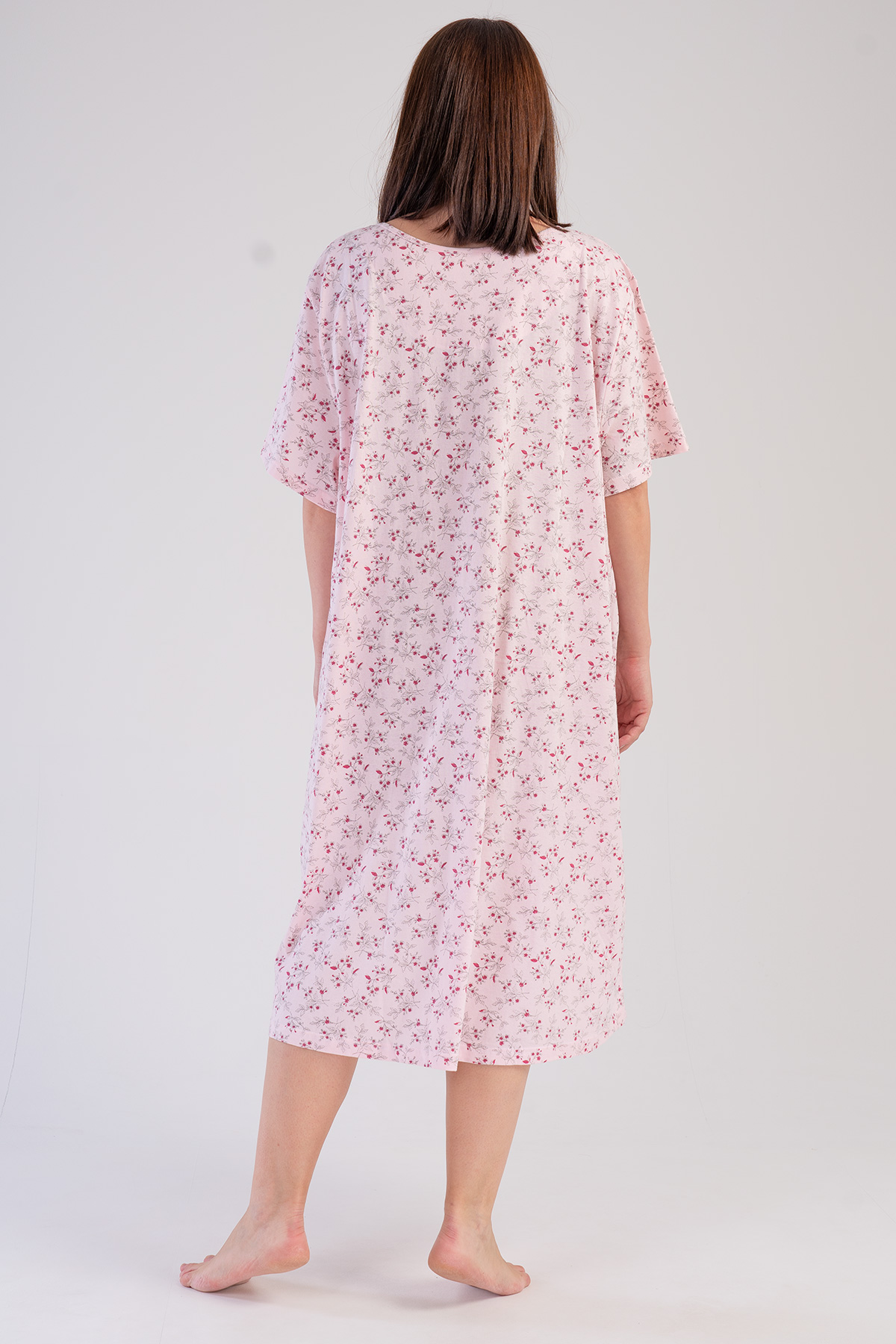 Woman Big Size Batty Grandma Nightgown Woman Big Size Batty Grandma Nightgown