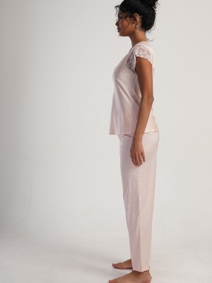 Woman Satin Latia Pyjama Set Woman Satin Latia Pyjama Set