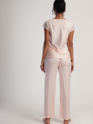 Woman Satin Latia Pyjama Set Woman Satin Latia Pyjama Set