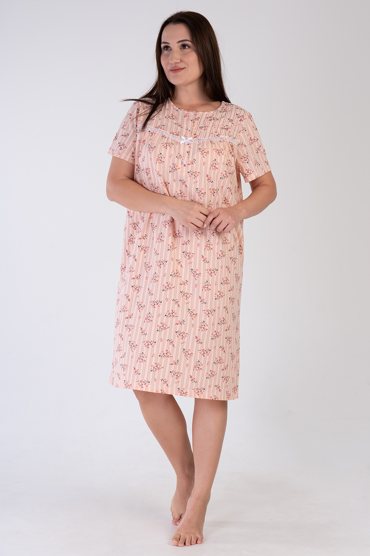 Woman Big Size Rosia Nightgown Woman Big Size Rosia Nightgown