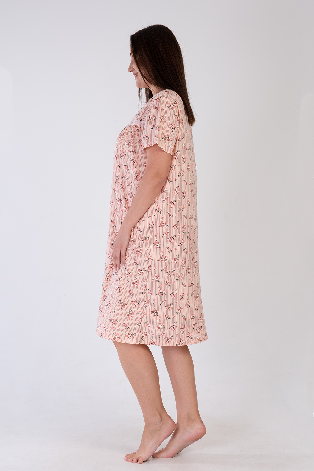 Woman Big Size Rosia Nightgown Woman Big Size Rosia Nightgown