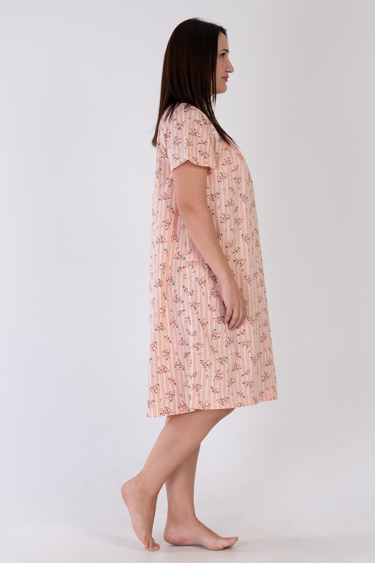 Woman Big Size Rosia Nightgown Woman Big Size Rosia Nightgown