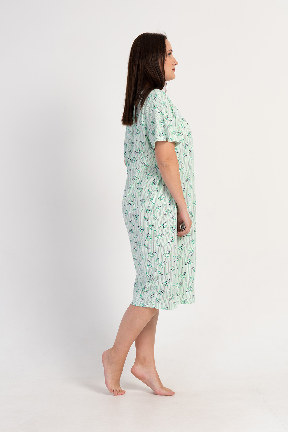 Woman Big Size Rosia Nightgown Woman Big Size Rosia Nightgown