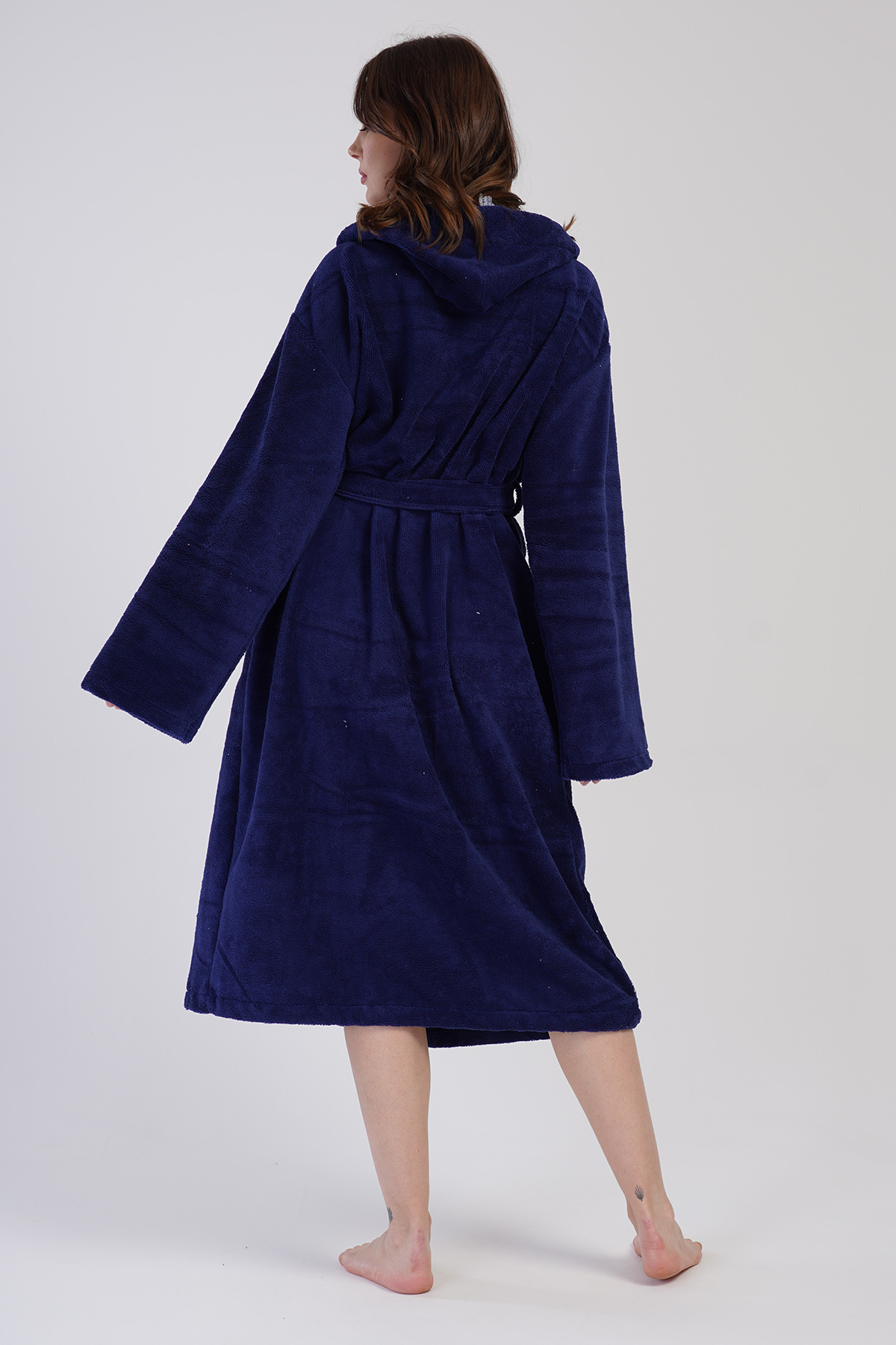 Woman Soft Hoodie Detail Bathrobe Woman Soft Hoodie Detail Bathrobe
