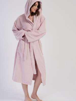 Woman Soft Hoodie Detail Bathrobe Woman Soft Hoodie Detail Bathrobe