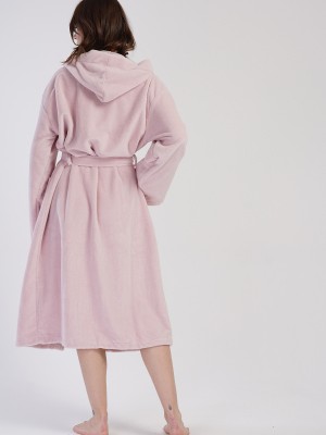 Woman Soft Hoodie Detail Bathrobe Woman Soft Hoodie Detail Bathrobe