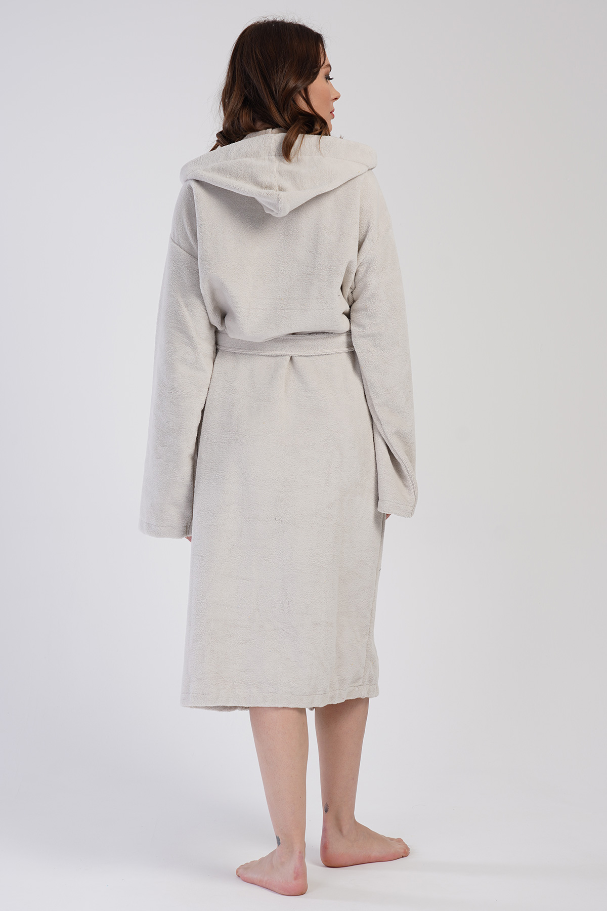 Woman Soft Hoodie Detail Bathrobe Woman Soft Hoodie Detail Bathrobe