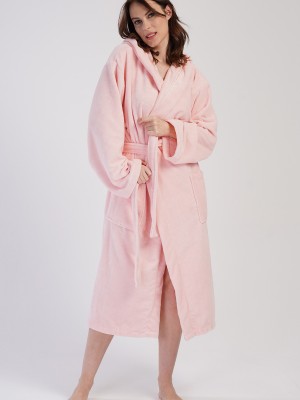 Woman Soft Hoodie Detail Bathrobe Woman Soft Hoodie Detail Bathrobe