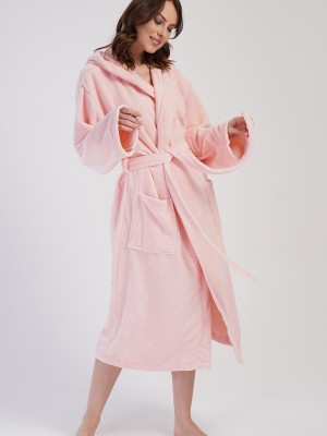 Woman Soft Hoodie Detail Bathrobe Woman Soft Hoodie Detail Bathrobe